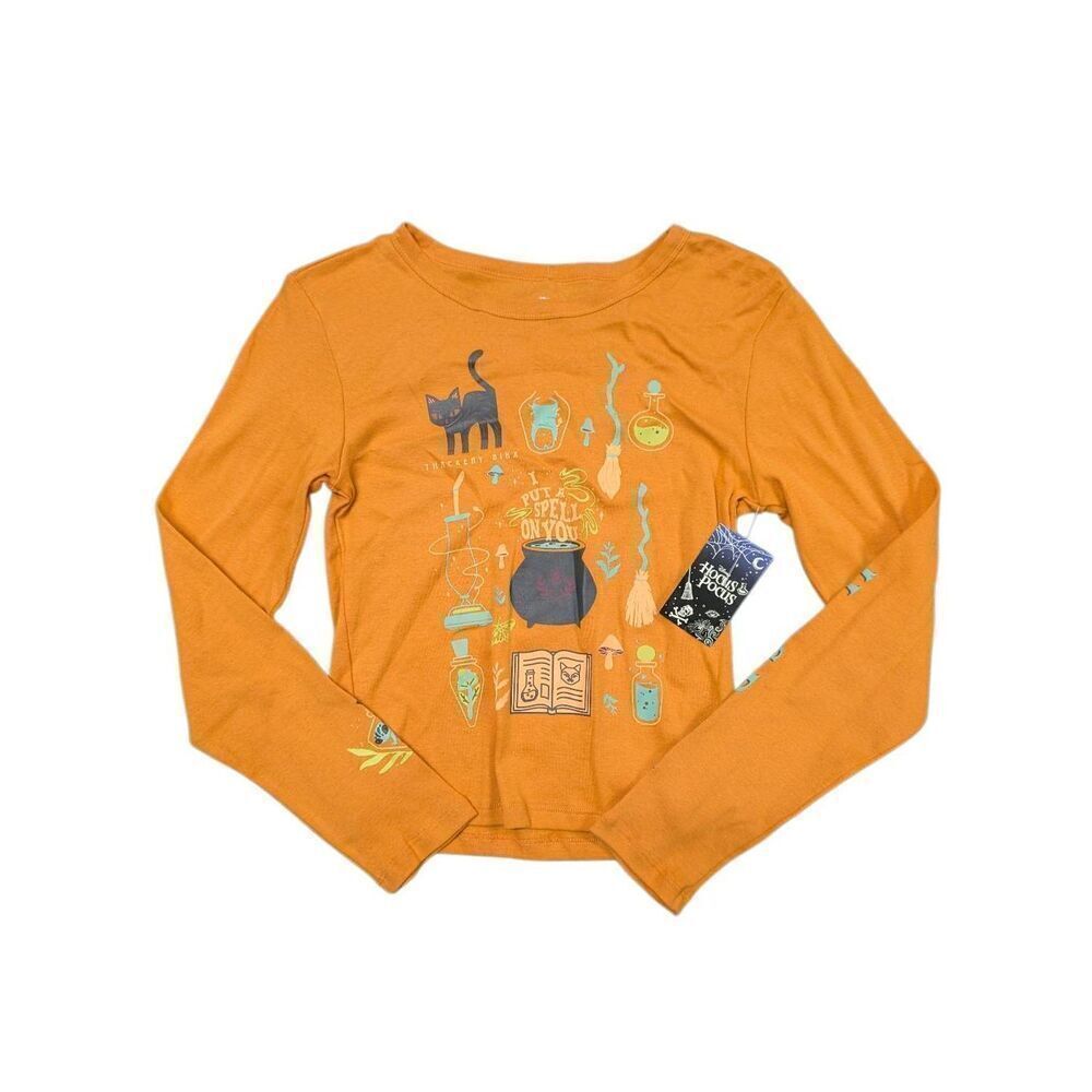 Disney Hocus Pocus Halloween Top Disney Shirt Longs Sleeve Juniors Medium
